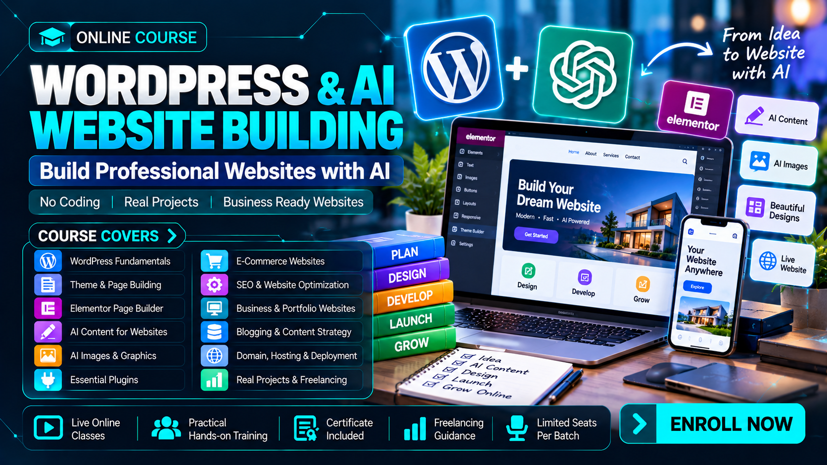 WORDPRESS & Ai WEBSITE BUILDING